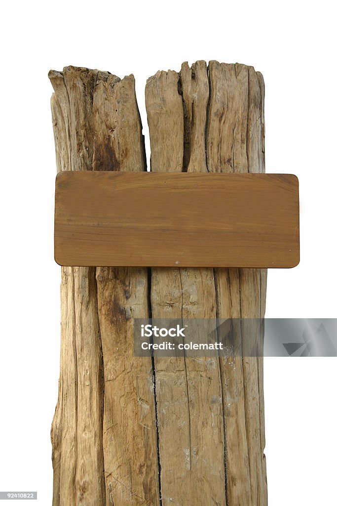 Cartel de madera - Foto de stock de Aire libre libre de derechos