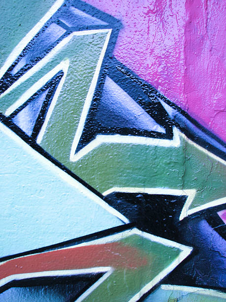 istock Section of graffiti on derelict building 92411106