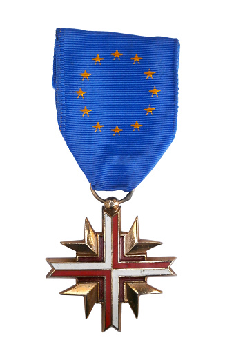 The Croix du combattant de l'Europe (English: European Combatant's Cross) is a decoration awarded by the Confédération Européenne des Anciens Combattants (English: European Veterans Confederation), which recognizes the services rendered by Europe's veterans and their allies.