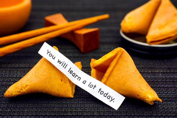 istock Paper strip with phrase You Will Learn a Lot Today from fortune cookie 924116266