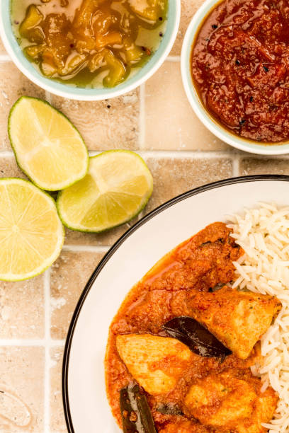 istock Indian Style Chicken Madras Curry With Basmati Rice 924117736