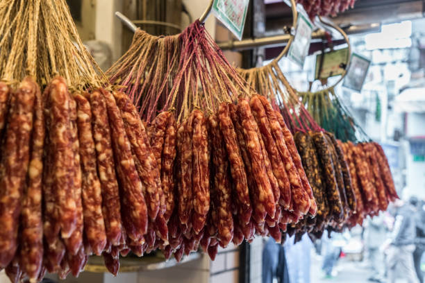 istock Guangzhou Chinese preserved meat, sausage 924134140
