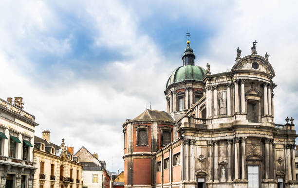 View on St Aubin's Cathedral in Namur - Belgium