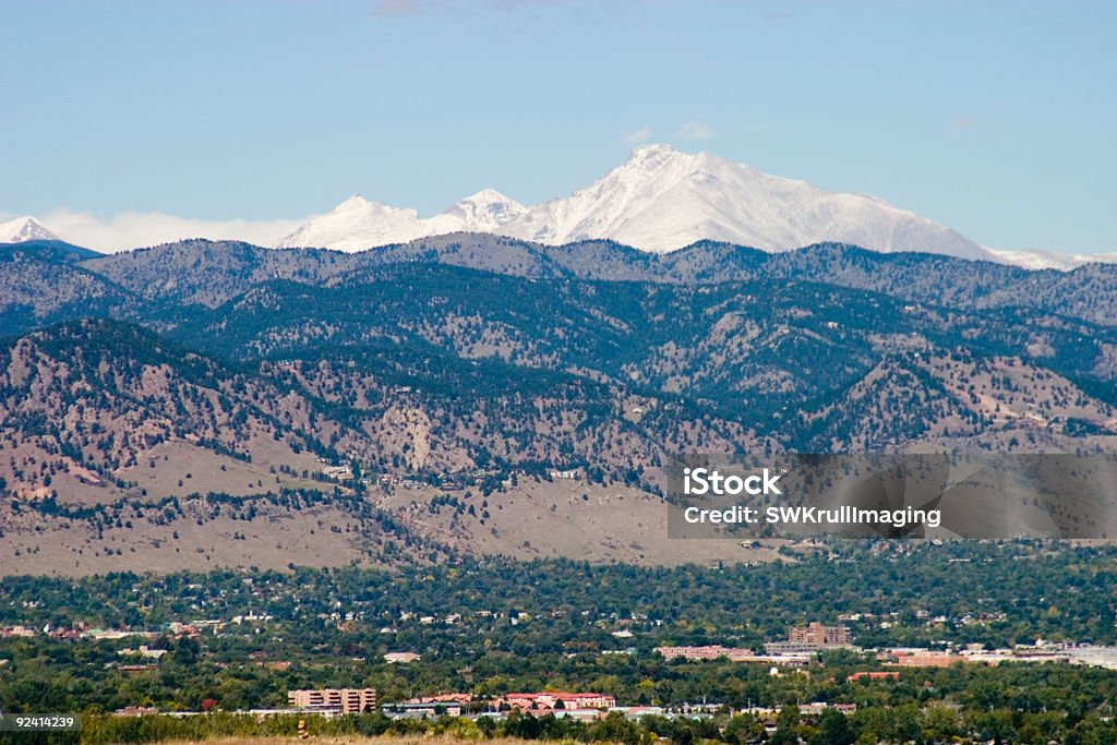 De Boulder, dans le Colorado, au pied du Longs Peak - Photo de Boulder libre de droits