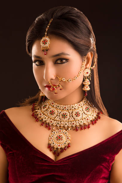 istock Beautiful Indian traditional bride portrait 924150288