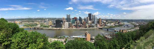 istock Three Rivers Pittsburgh Pennsylvania Aeiral Panoramic View 924150382