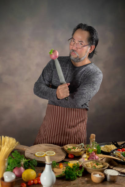 istock Man cook chef hipster with handsome bearded face 924160138