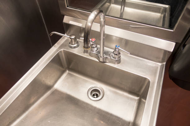 istock industrial stainless steel sink 924160228