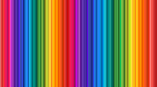 ilustrações, clipart, desenhos animados e ícones de fundo abstrato arco-íris. ilustração vetorial - rainbow striped abstract in a row