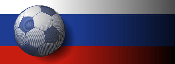 istock Football drawing on white blue red stripe BG 924167170