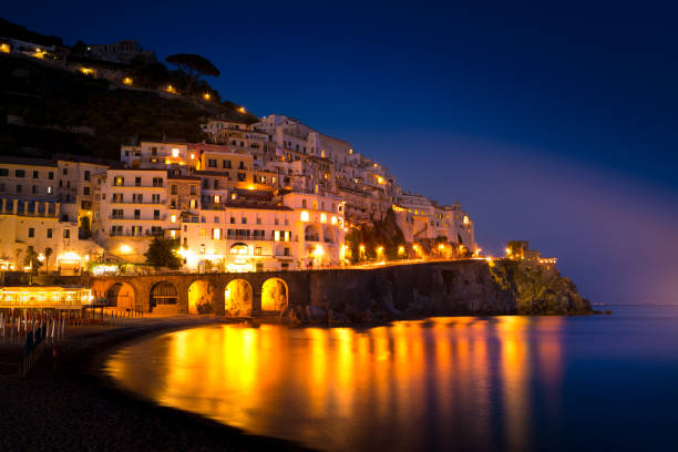 istock Night view of Amalfi 924169460