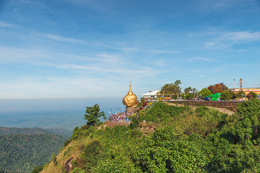 Golden Rock Pagoda also known as Kyaiktiyo Pagoda is a very relevant religious site located far 200 km from  Yangon