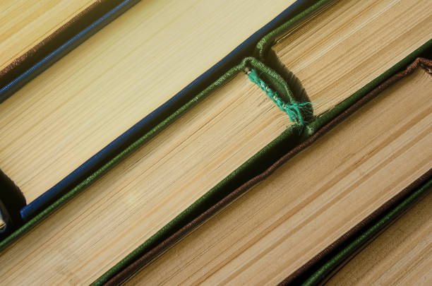 Many old books, top view, like background. The concept of education. A stack of colorful books in a library or a room