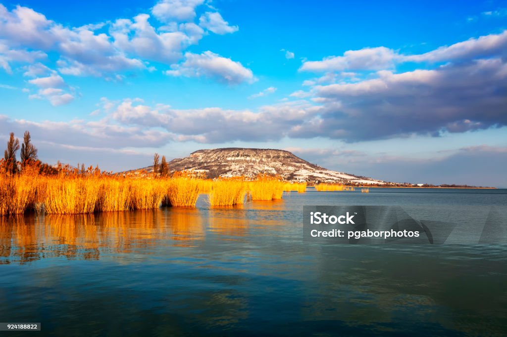 Paisagem do lago Balaton, Hungria - Foto de stock de Lago Balaton royalty-free