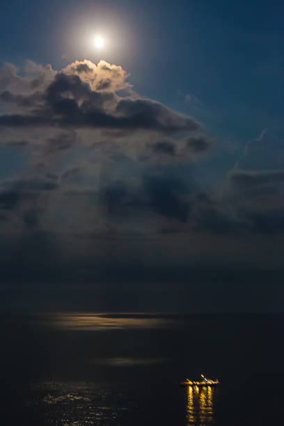istock ship in Black Sea at moonlight night 924194470
