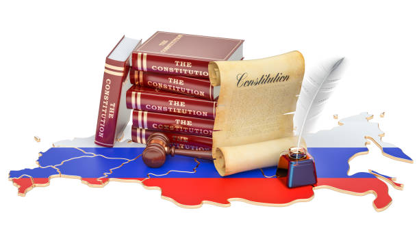 constitution of russia concept, 3d rendering - 12 18 months imagens e fotografias de stock