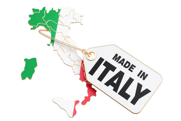 Made in Italy concept, 3D rendering isolated on white background