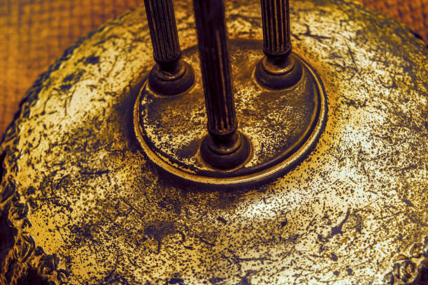 istock Antique bronze decorative relief detail 924202434
