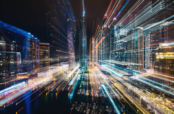 istock Defocussed dubai City Lights 924212080