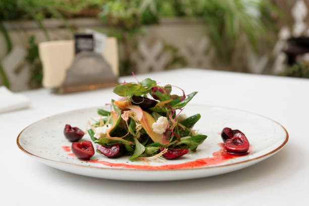 istock Vegetarian salad with berry dressing 924215068