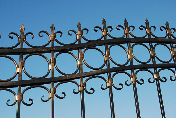 istock Metal fence 92421678