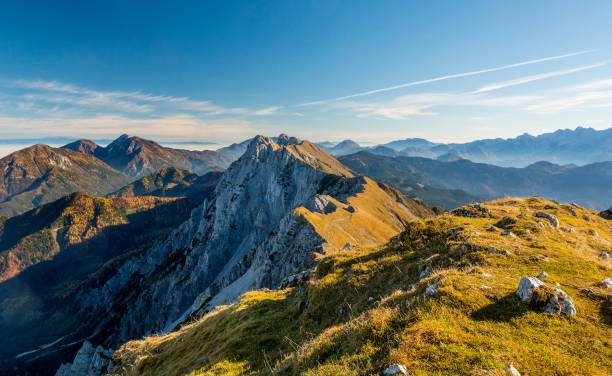 istock Panoramic view of spectacular mountain ridge. 924218584