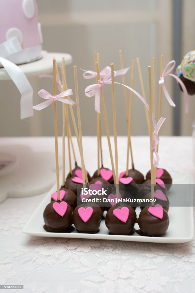 Dessert table Buffet, Candy, Dessert, Cake Pop, Baked Affectionate Stock Photo