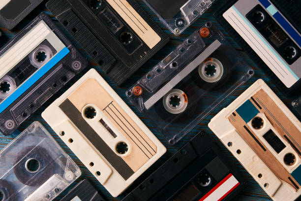 istock Vintage cassette tape background 924237130