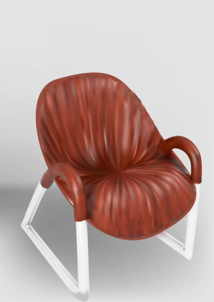 istock wooden chair with metal legs 924239854