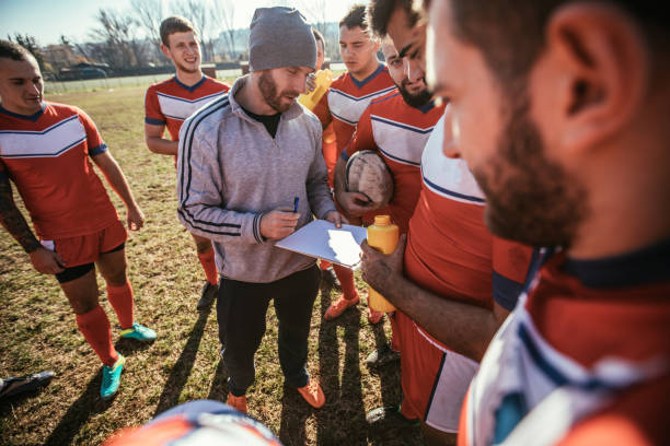 istock Coach with group of rugby players 924250146