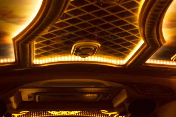 istock Beautiful abstract blurred light in  cars. 924253204