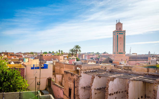 istock Panoramic view of Marrakesh and old medina, Morocco 924270398