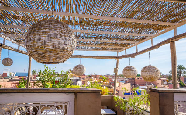 istock Panoramic view of Marrakesh and old medina, Morocco 924270412