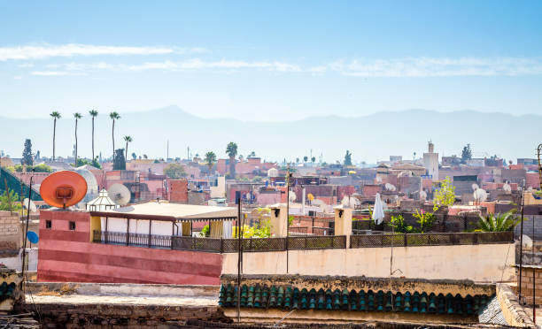 istock Panoramic view of Marrakesh and old medina, Morocco 924270424