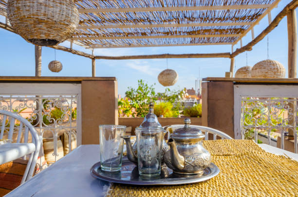 istock Traditional Moroccan mint tea in Marrakesh, Morocco 924270438