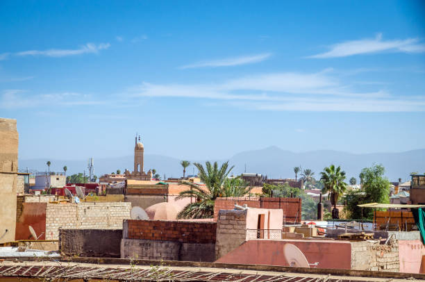 istock Panoramic view of Marrakesh and old medina, Morocco 924270496