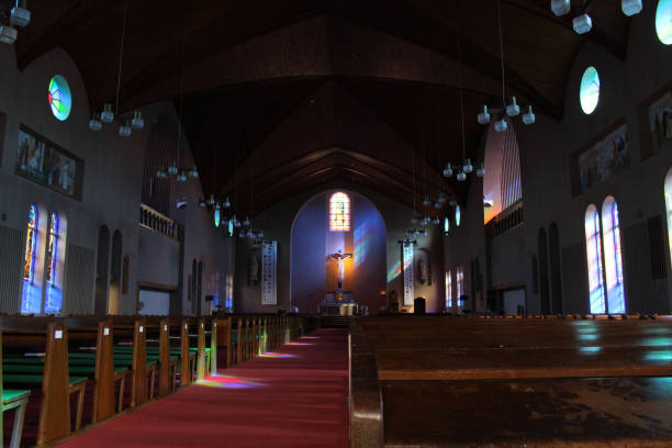 Inside the Immaculate Conception Cathedral (Urakami) of Nagasaki. Taken in Japan, February 2018.