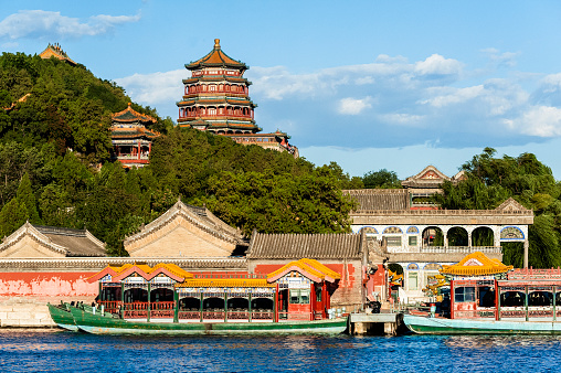 Scenery of Summer Palace under the sunshine