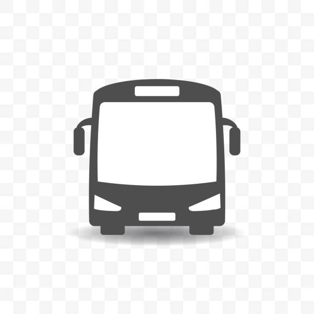 ilustrações de stock, clip art, desenhos animados e ícones de bus transportation icon design concept. - bus