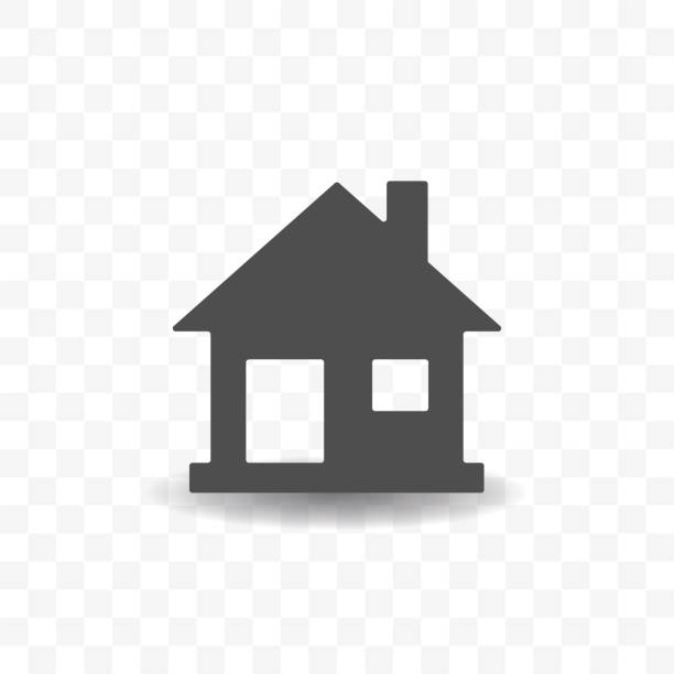 House icon design concept. House icon design concept. Simple flat symbol for web or business. house clipart stock illustrations