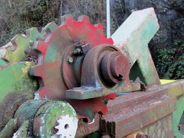 istock Sawmill machine parts 924301398