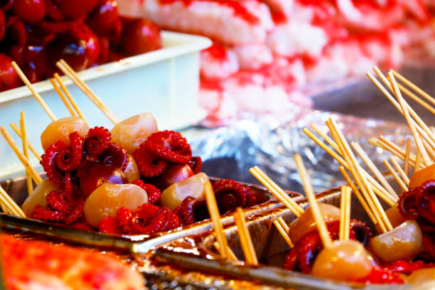 istock grilled squid in the Japanese market 924307470