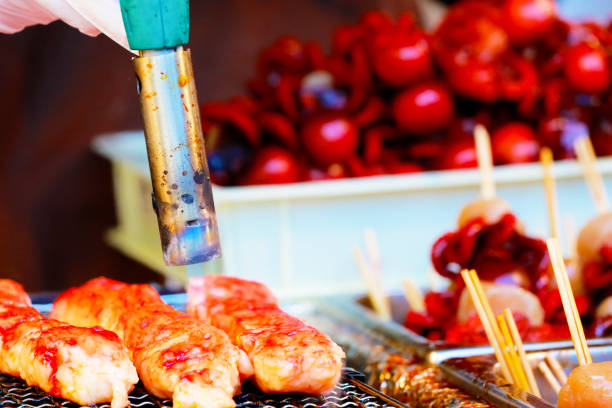 istock grilled squid in the Japanese market 924307508