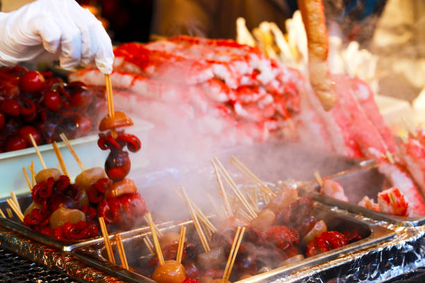 istock grilled squid in the Japanese market 924307596
