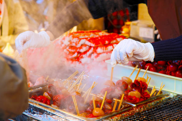 grilled squid in the Japanese market
