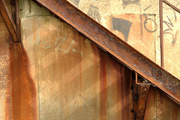 Rusty wall stock photo