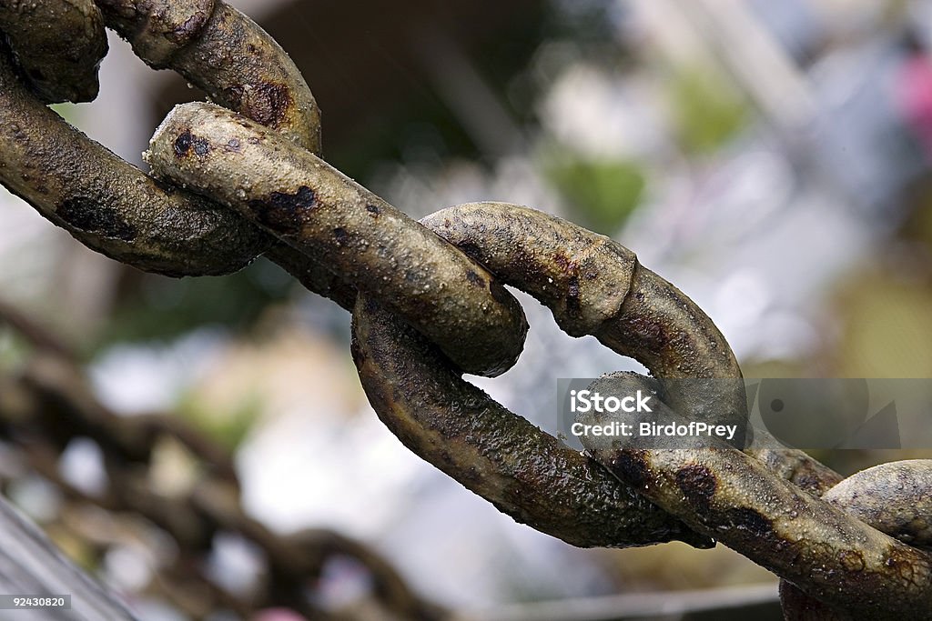 Rusted But Still Strong Chain.  Chain - Object Stock Photo