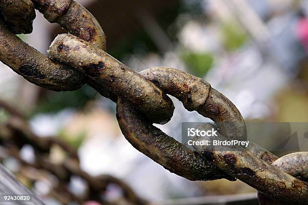 Rusted But Still Strong Chain Stock Photo - Download Image Now - Chain - Object, Closing, Color Image