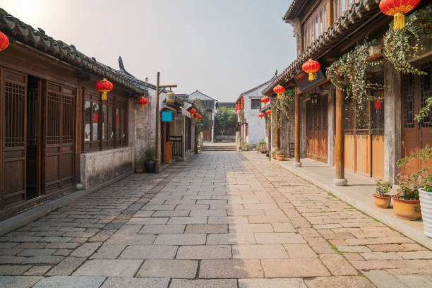 istock Ancient buildings in Suzhou China 924308324