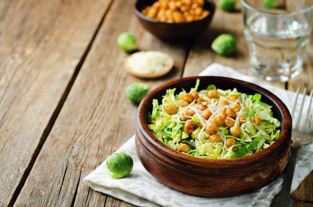 istock Shreded Brussels sprouts roasted chickpeas Parmesan salad 924310802